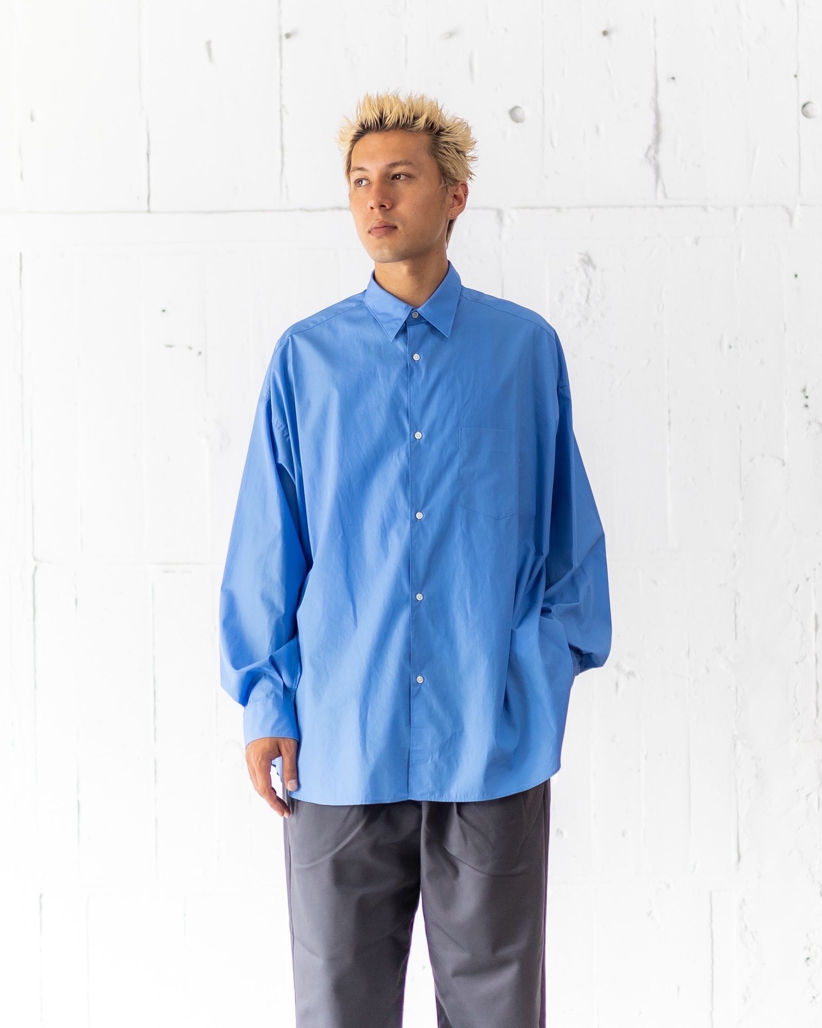 Graphpaper - グラフペーパーシャツ Broad L/S Oversized Regular