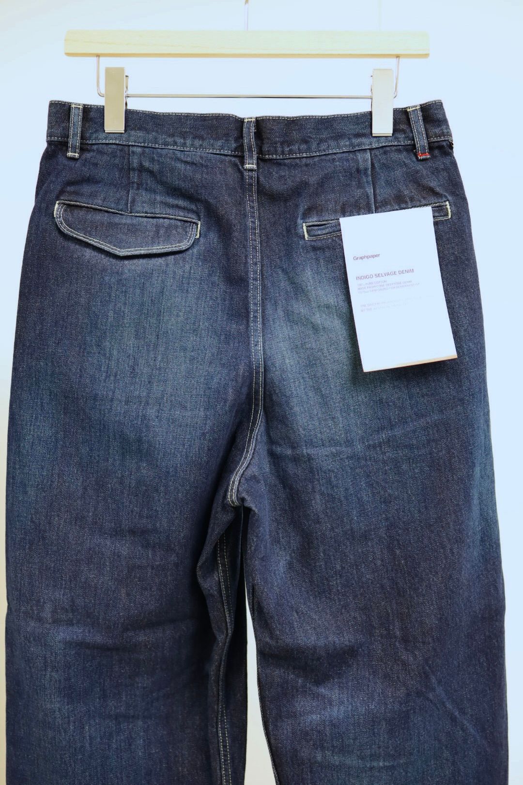 Graphpaper - グラフペーパー Selvage Denim Two Tuck Pants(GU261
