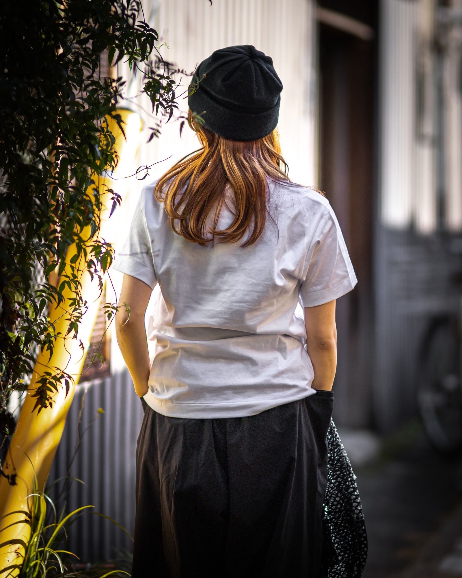 PLAY COMME des GARCONS 新作BLACKエンブレムメッシュTシャツ style