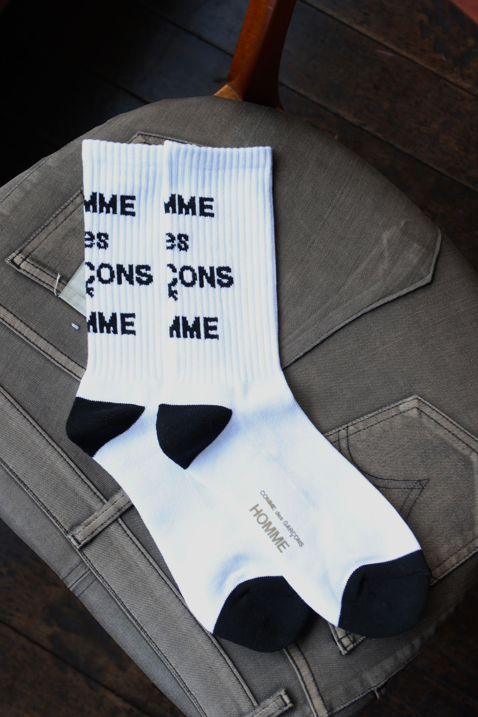 COMME des GARCONS HOMME - コムデギャルソンオム25SS ロゴソックス(HO