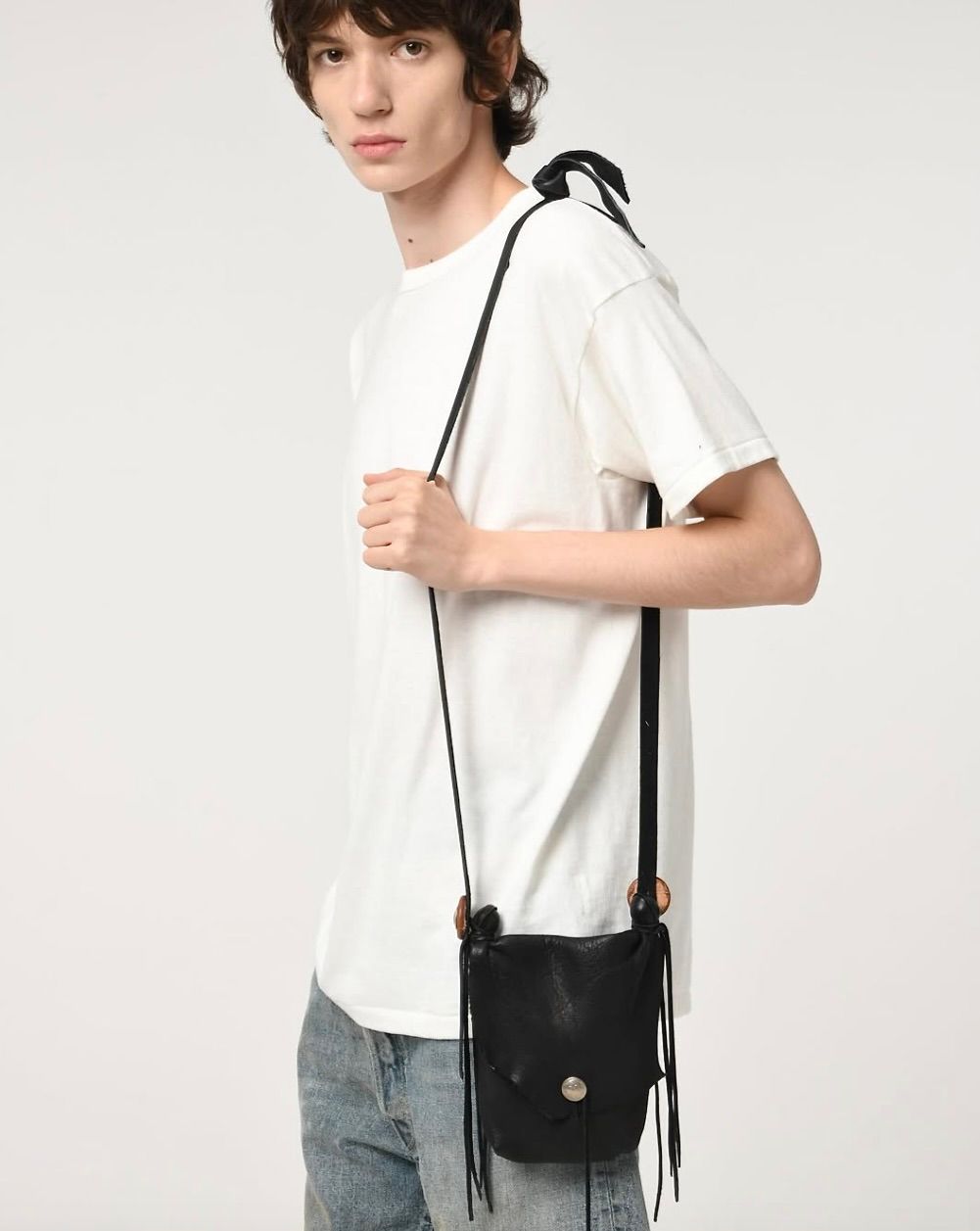 BOWWOW - BOW WOW バウワウ バッグDEER SKIN BAG(BW251-SWT)BLACK | MARK