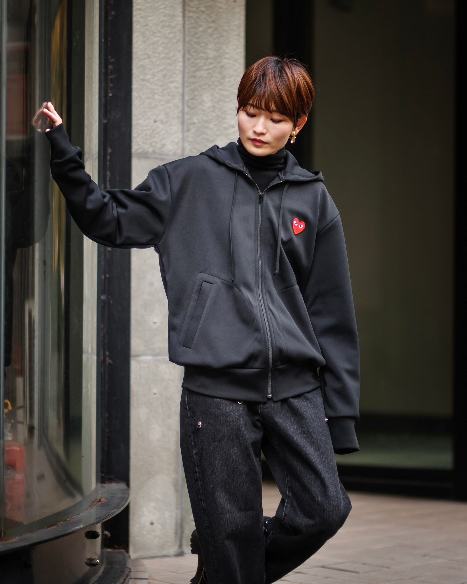 PLAY COMME des GARCONS 新作ジップアップパーカー style.2024.12.10