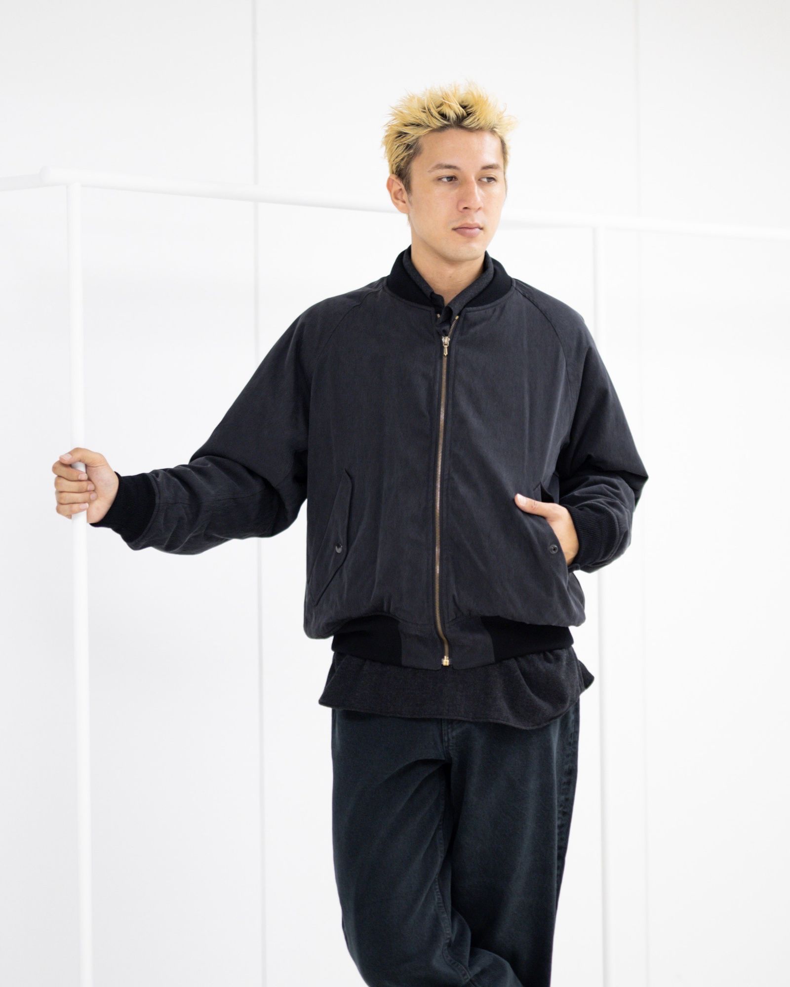 A.PRESSE - アプレッセ 2025 STYLE2 Silk Padding Jacket(25AAP-01-29