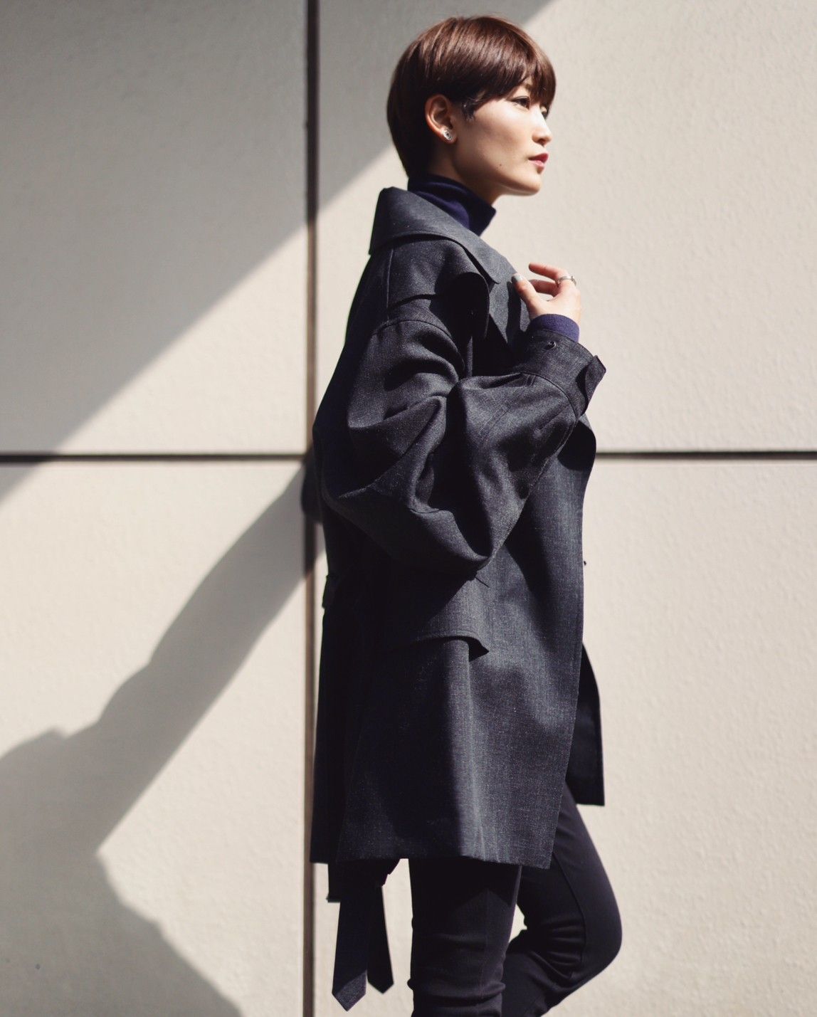 blurhms 新作Wool Ramie Motorcycle Jacket style.2023.10.20 | 3832