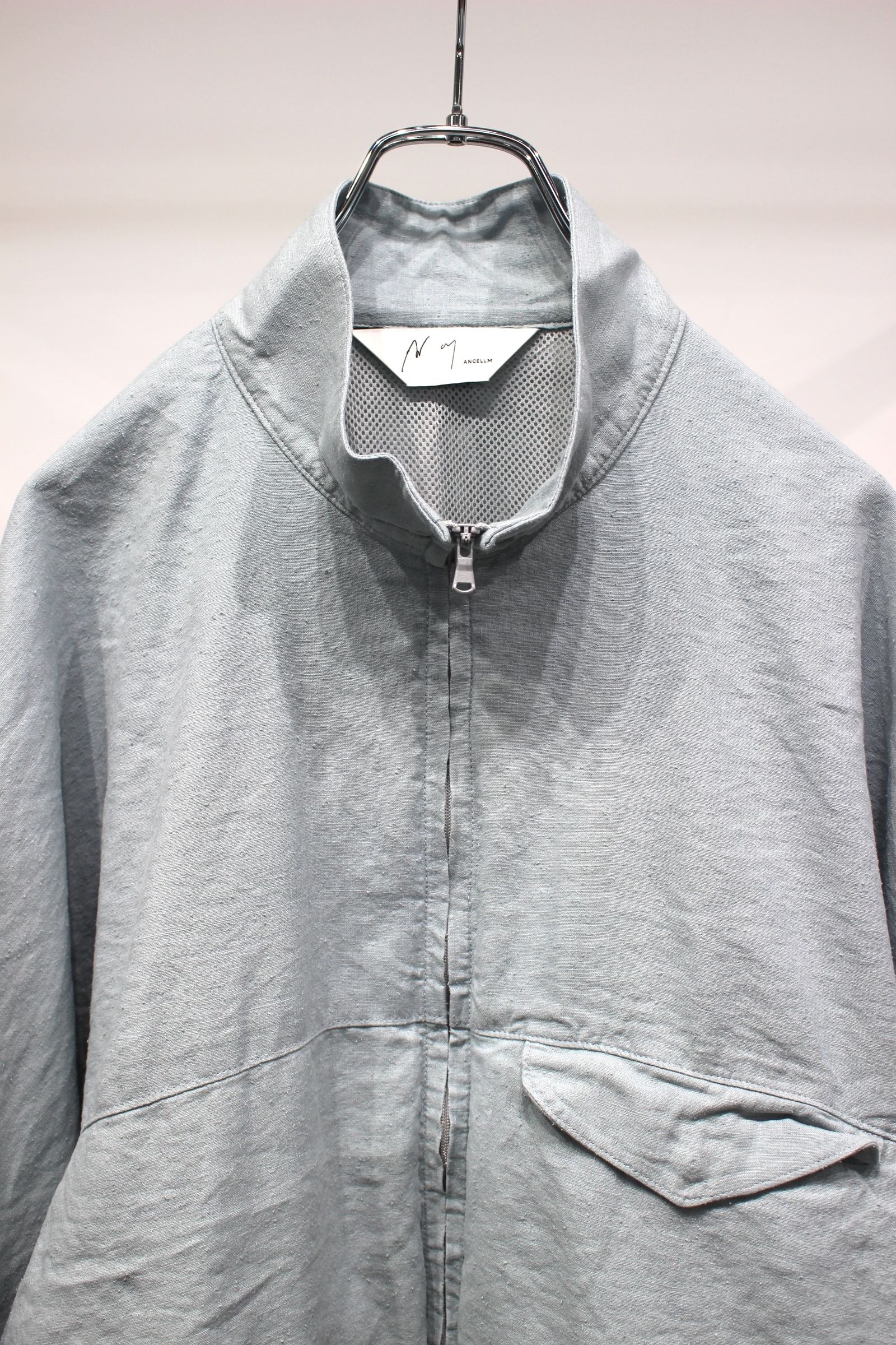 ANCELLM - SILK NEP KIMONO BLOUSON | SAX | ブルゾン | NapsNote