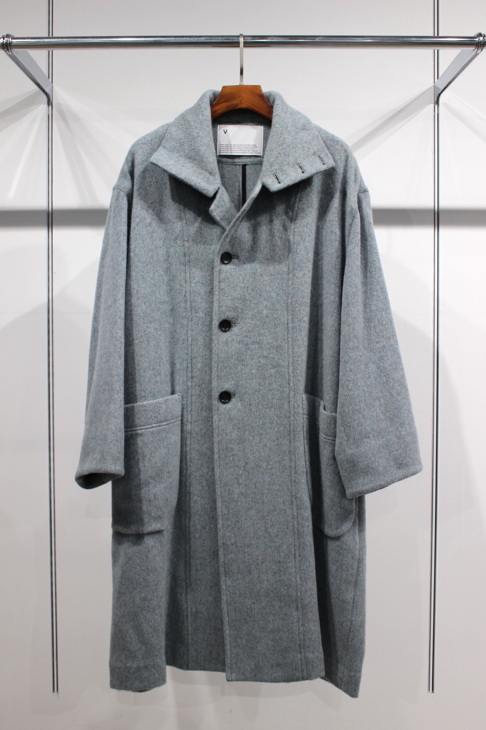 VOAAOV - RECYCLE HERRINGBONE BLANKET Long Coat/ロングコート | NapsNote
