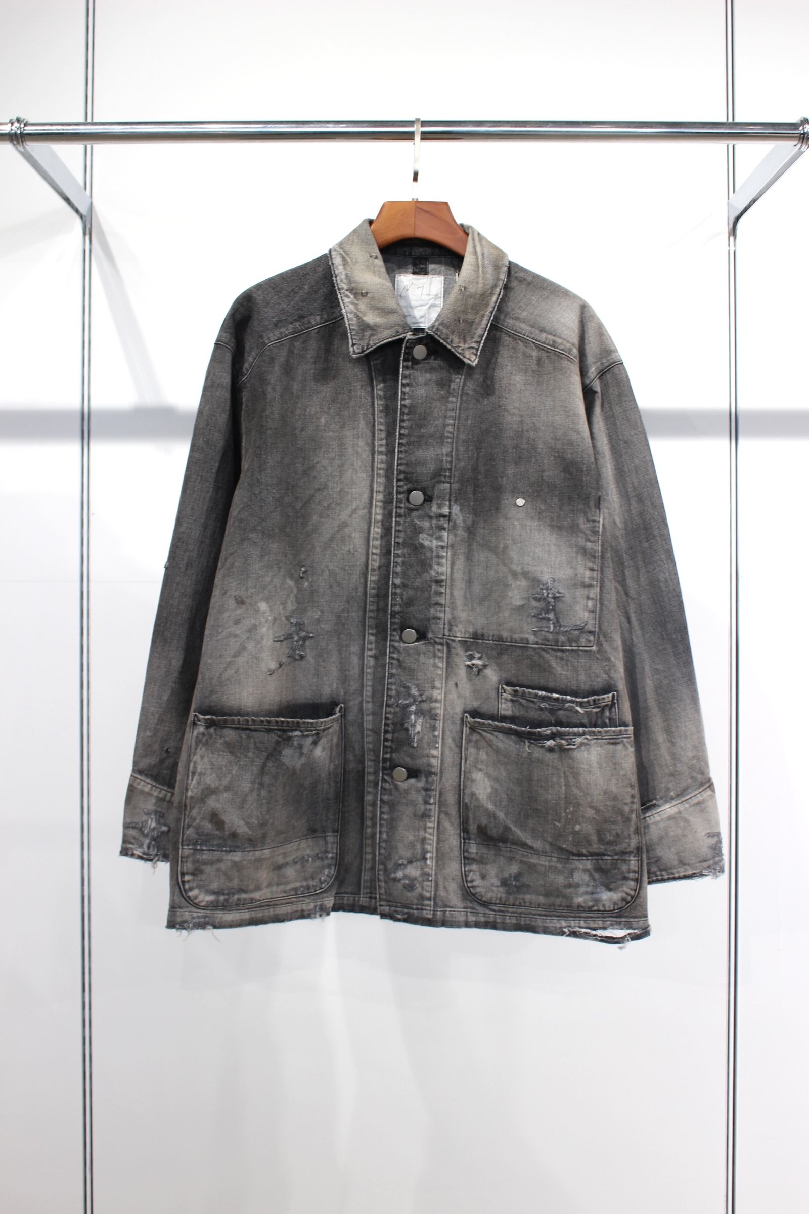 ANCELLM - DENIM COVERALL | BLACK | カバーオール | NapsNote