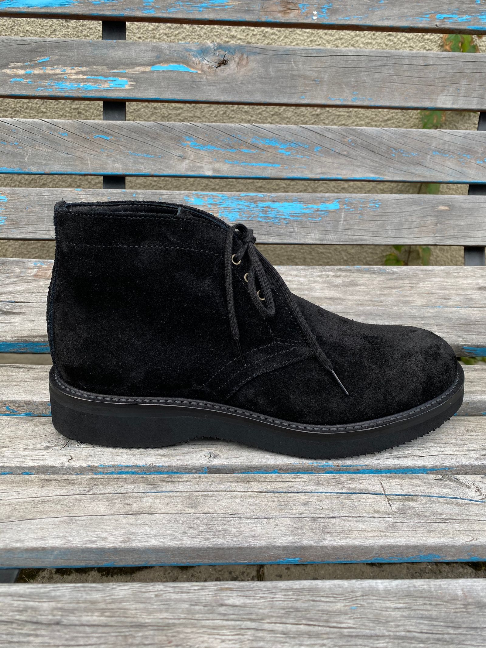 スエードチャッカブーツ / ブラック | NARO CLOTHING