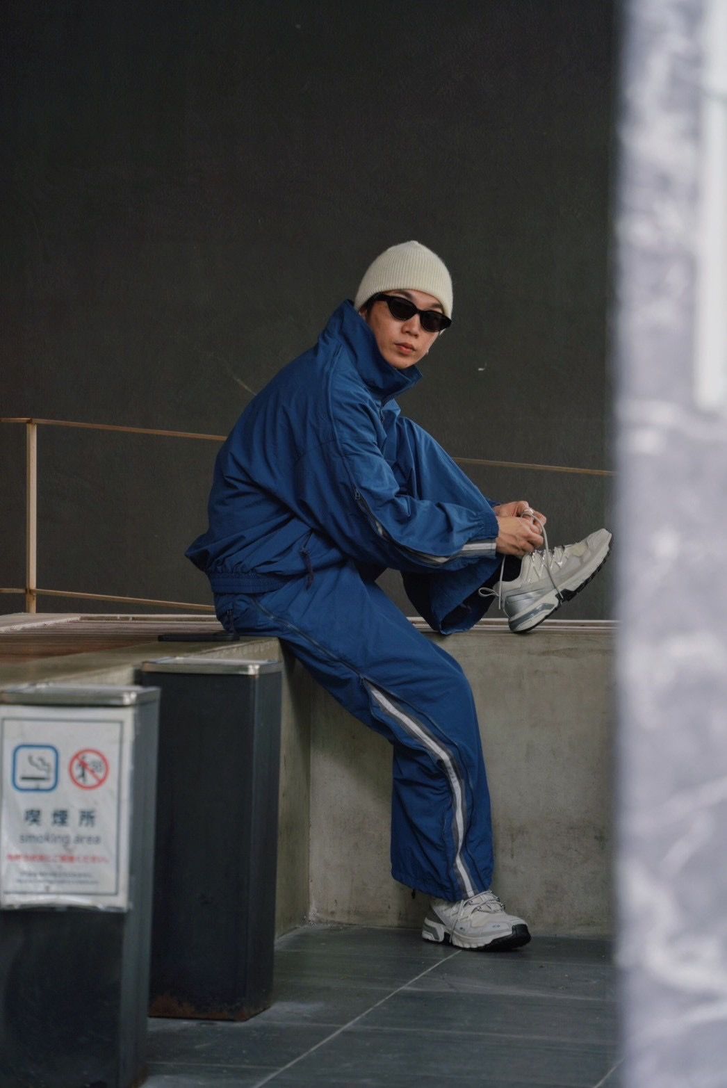 refomed - FRESH MAN NYLON JACKET / BLUE / セットアップ可 | niki