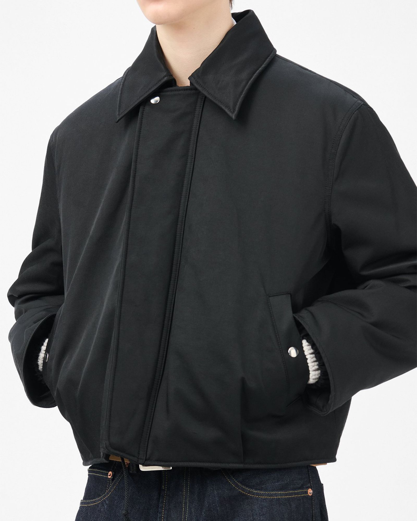 OUR LEGACY - ACE JACKET Black Aero Nylon | River