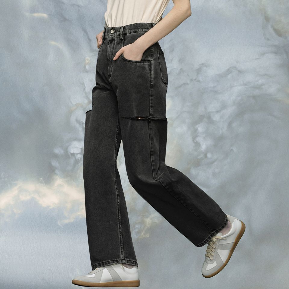 Maison Margiela - カットアウトジーンズ Black | River