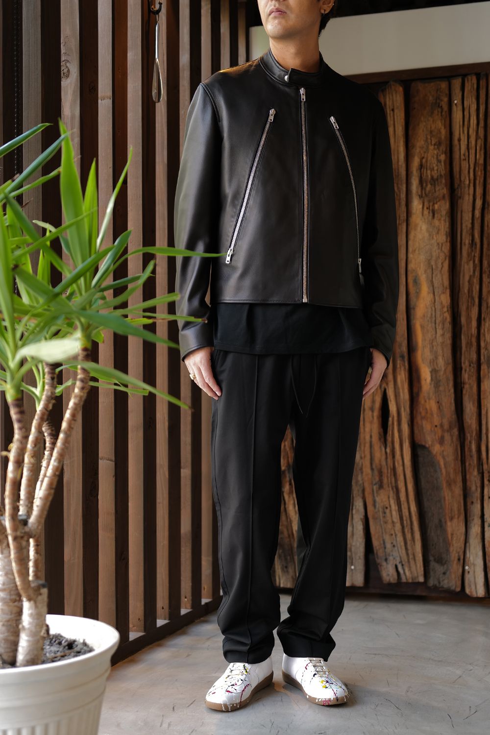 マルジェラ八の字ライダースジャケット | 2499 | River