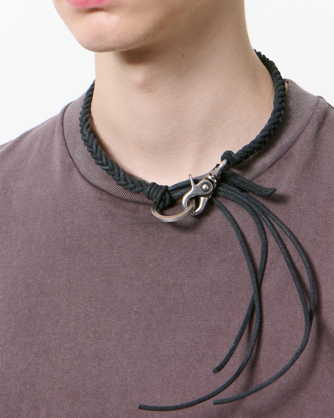 OUR LEGACY - BRAIDED LADON Black Leather | River