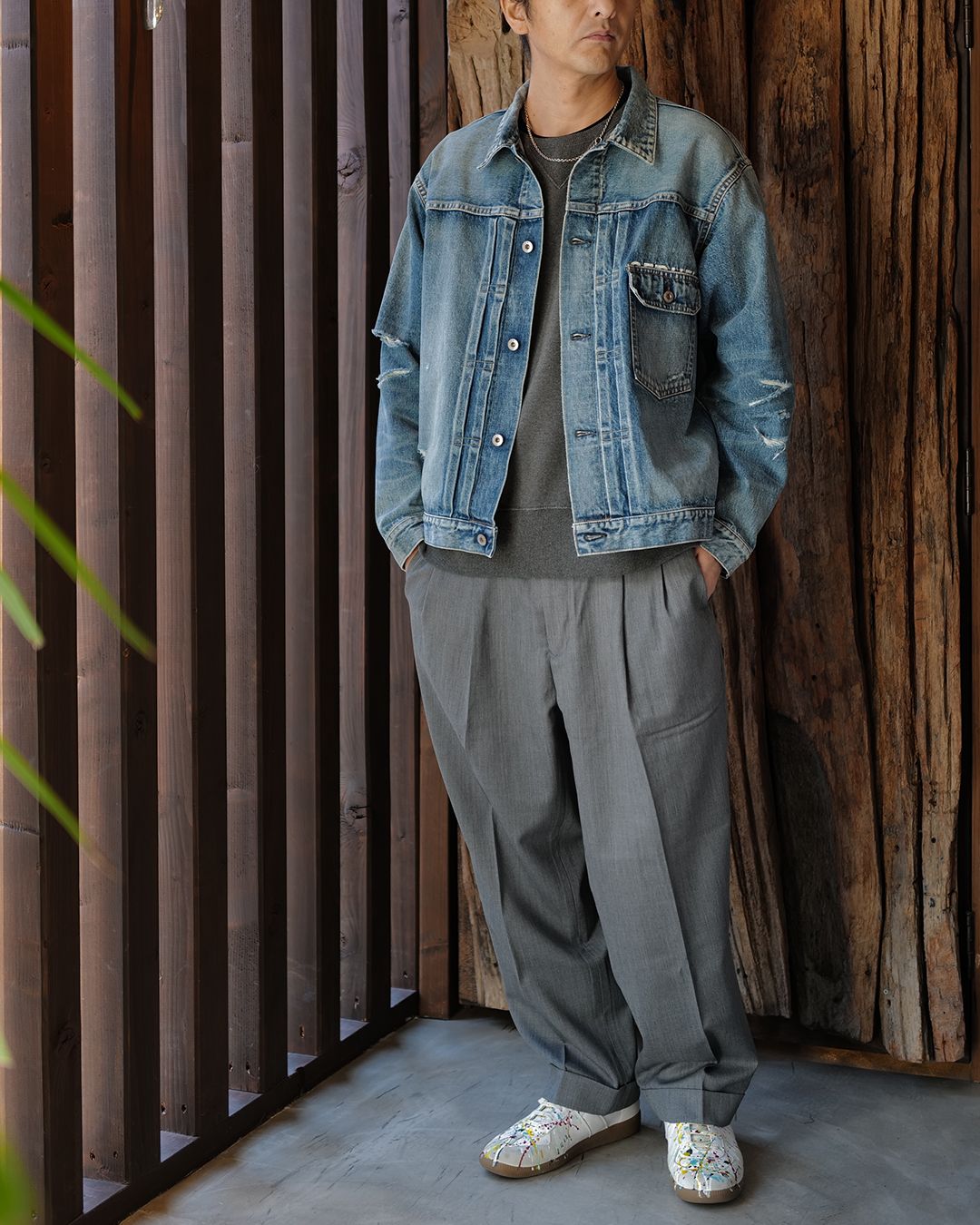 SEQUEL - CHINOPANTS(TYPE-C) GRAY | River