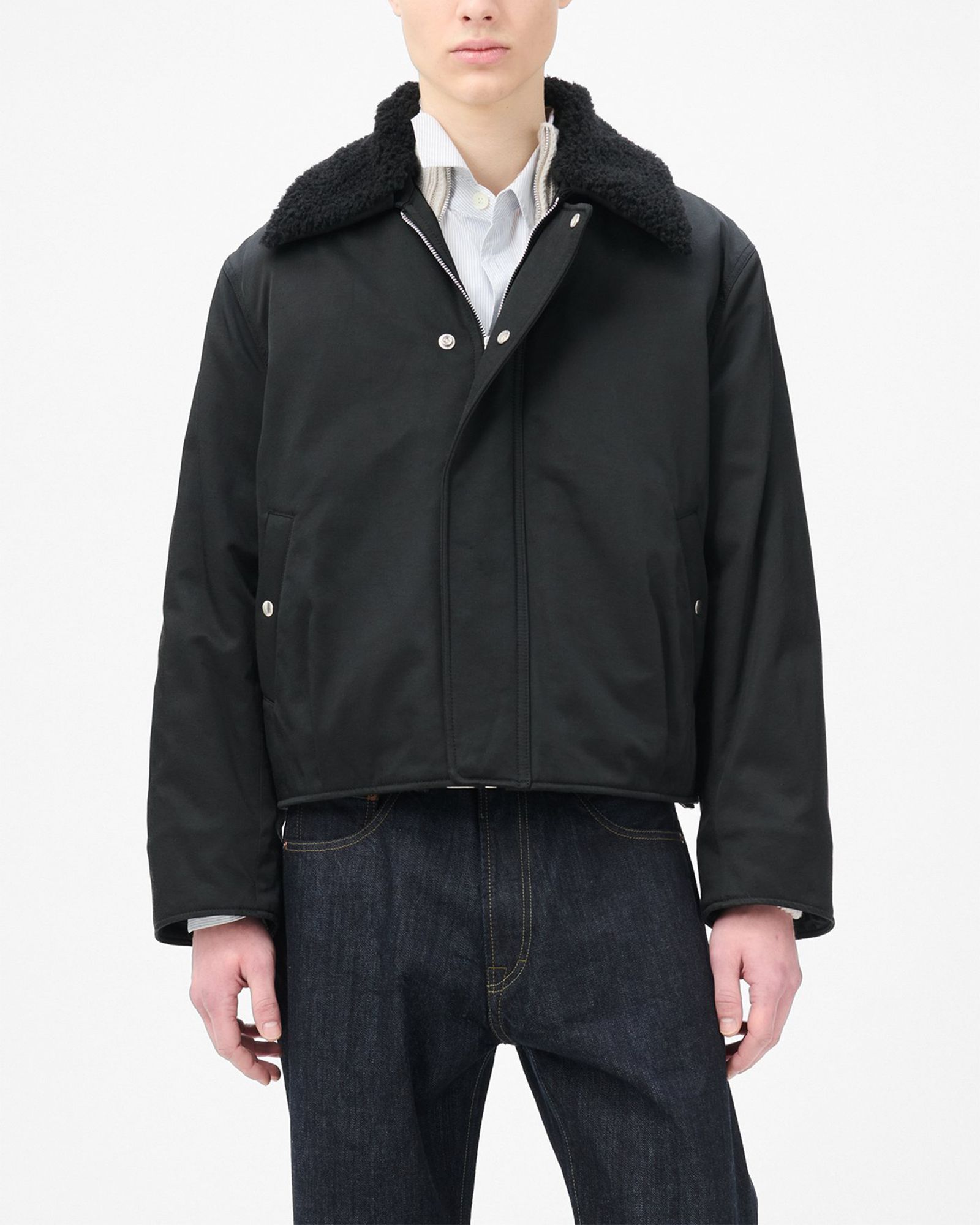 OUR LEGACY - ACE JACKET Black Aero Nylon | River