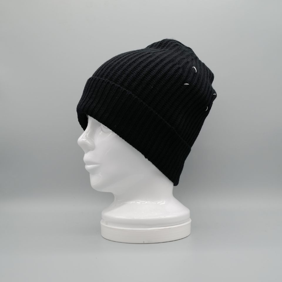 Maison Margiela - リブニットビーニー / ブラック | River
