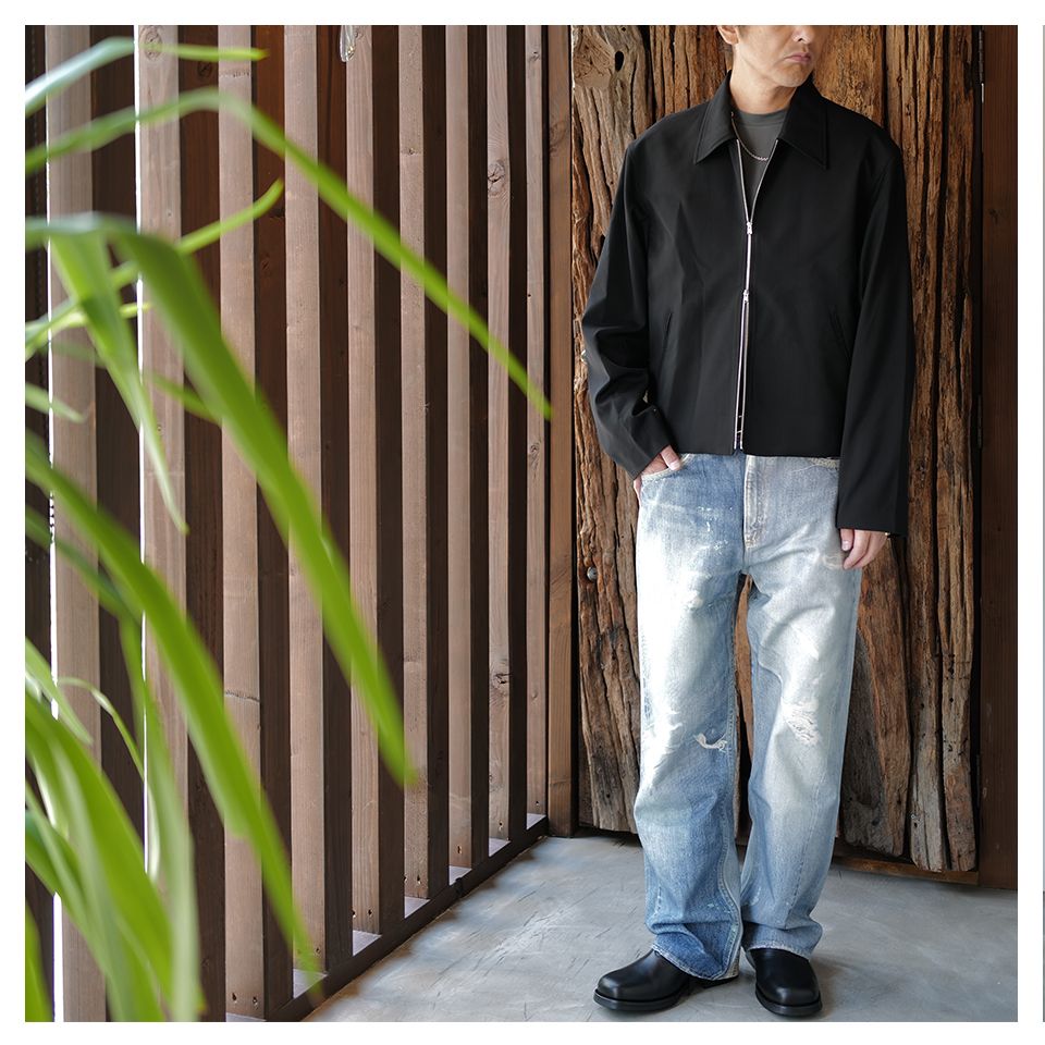 OUR LEGACY - MINI JACKET Black Worsted Wool | River