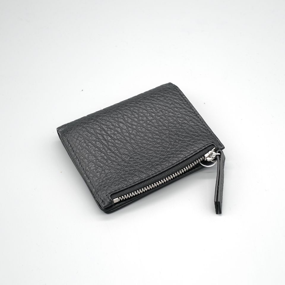 Maison Margiela - 4ステッチ フリップフラップ ウォレット <ブラック