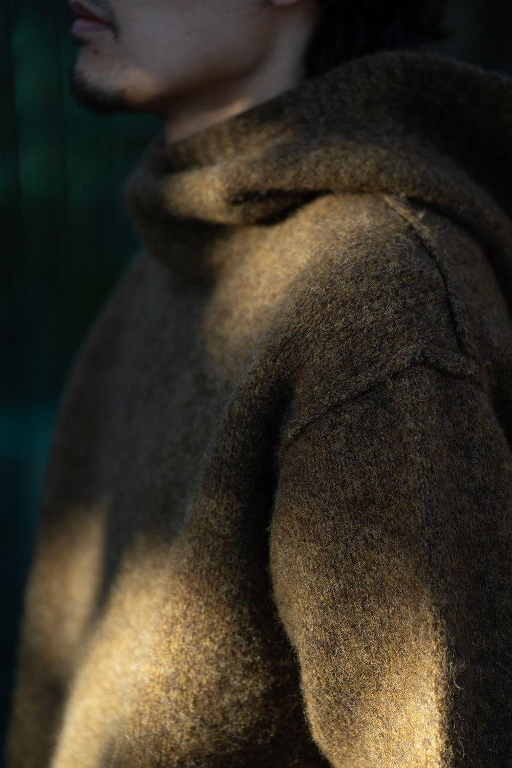 Slopeslow - 【ラスト1点】brushed yak/Shetland wool hoodie