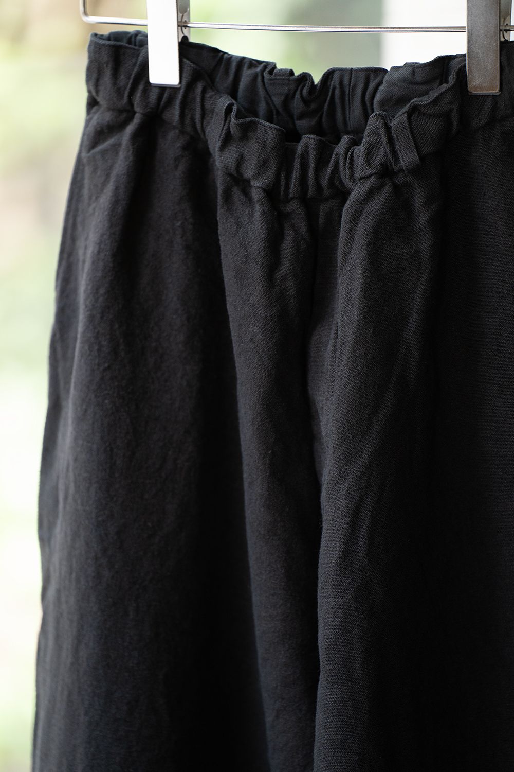 MITTAN - 【ラスト1点】亜麻苧麻ワイドパンツ(墨黒) | Salty