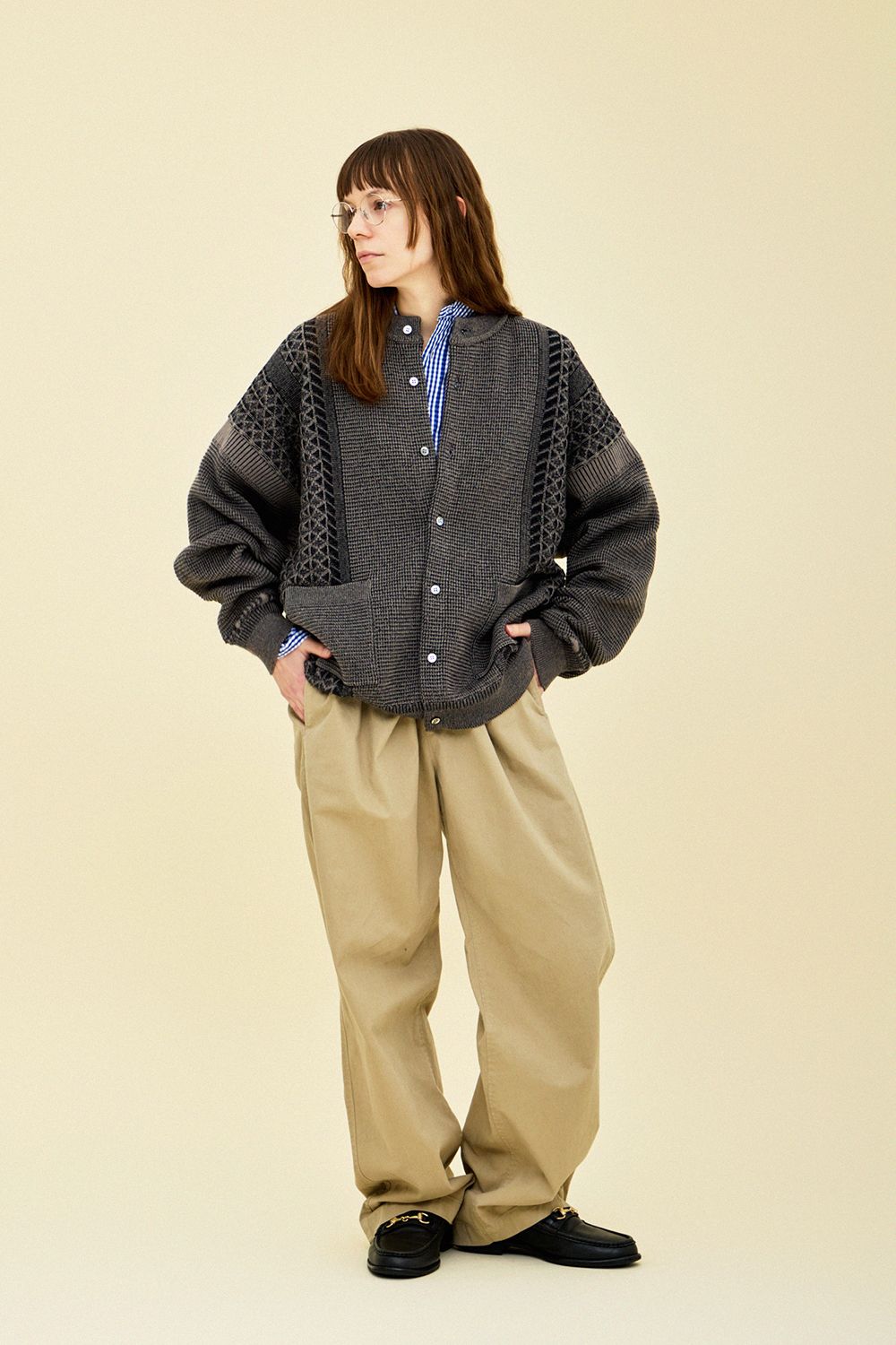 YASHIKI - 【ラスト1点】【25AW】Ginka Cardigan(GREIGE) | Salty