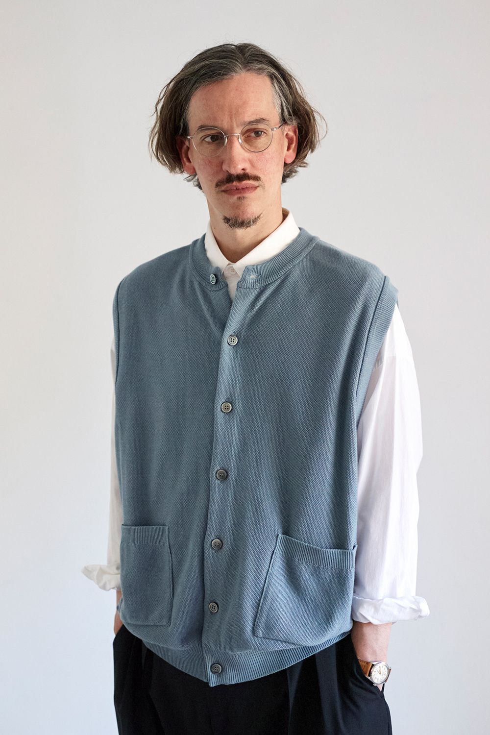 YASHIKI - Kusamoe Vest(KELLY GREEN) | Salty