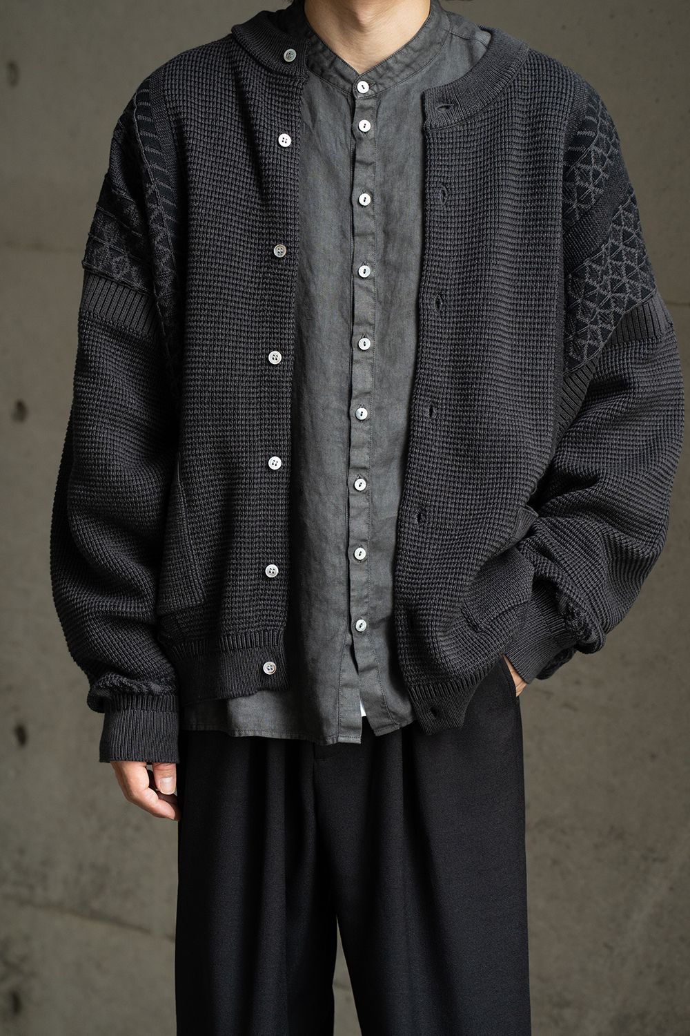 YASHIKI - 【ラスト1点】【25AW】Ginka Cardigan(BLACK) | Salty