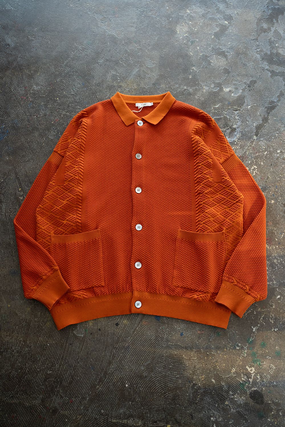 YASHIKI - 【ラスト1点】【24SS】Nanohana Collar Cardigan(ORANGE