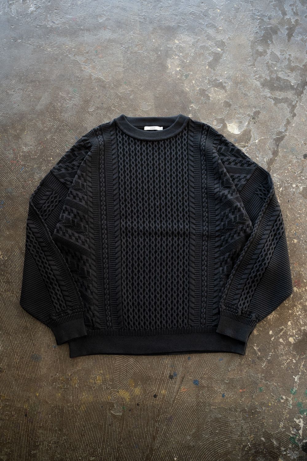 YASHIKI - 【ラスト1点】【25AW】Fubuki Knit(DARK NAVY) | Salty