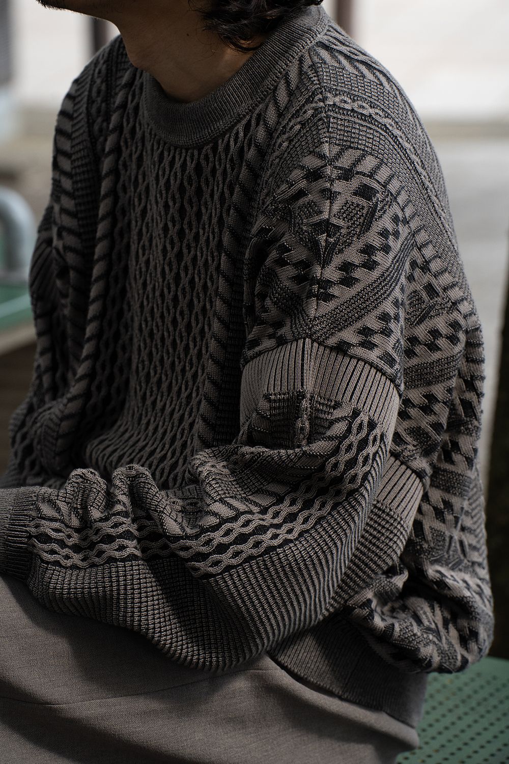 YASHIKI - 【ラスト1点】【25AW】Fubuki Knit(GREIGE) | Salty