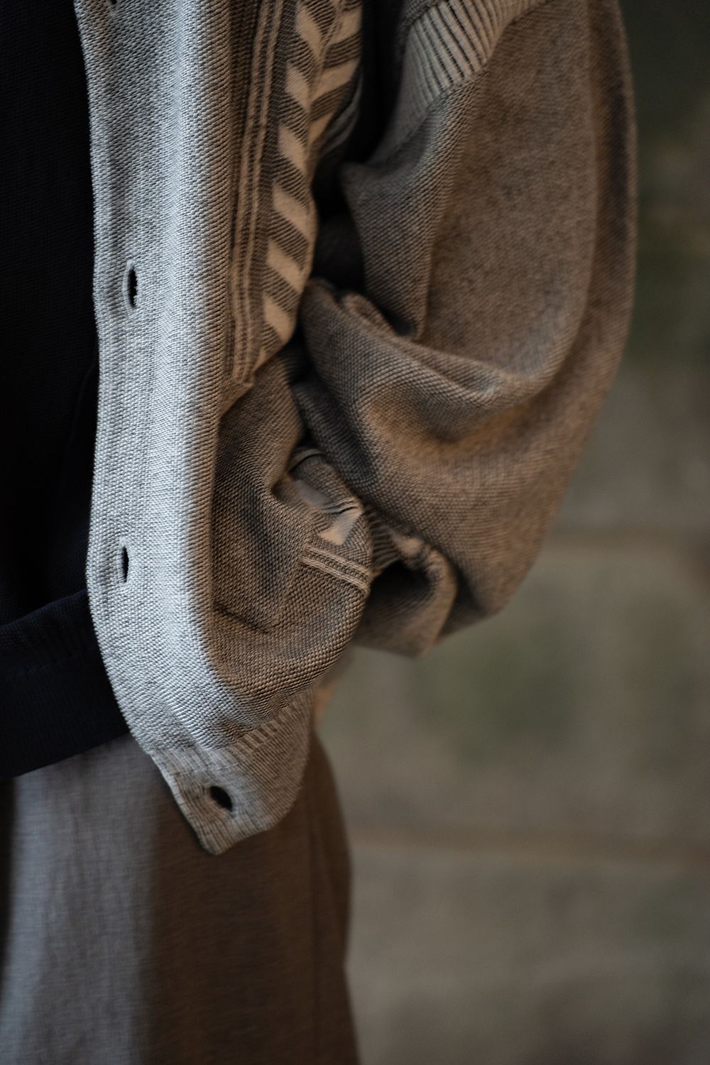 YASHIKI - 【ラスト1点】【25SS】Wadachi Cardigan(MIX GRAY) | Salty