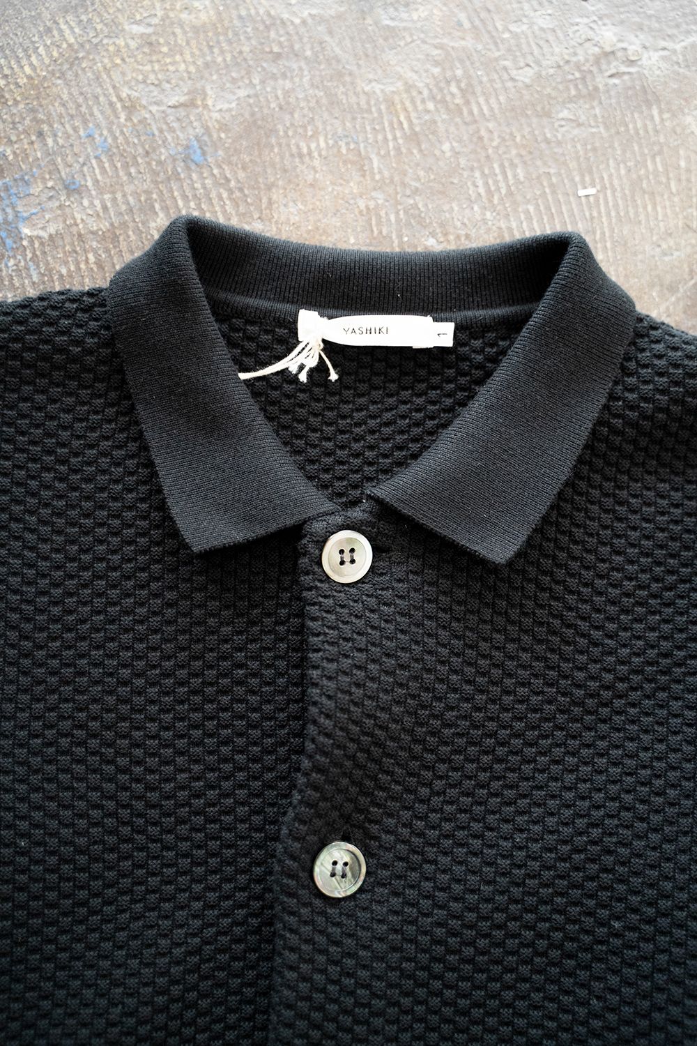 YASHIKI - 【ラスト1点】【22SS】Hoshikuzu Collar Cardigan(BLACK