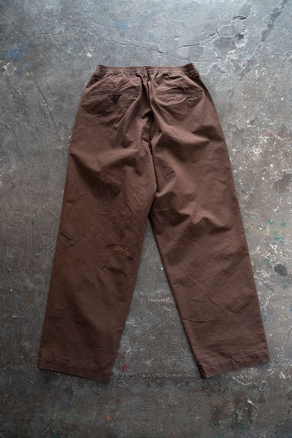 STILL BY HAND - 【ラスト1点】【22SS】シルク混イージーパンツ(NAVY