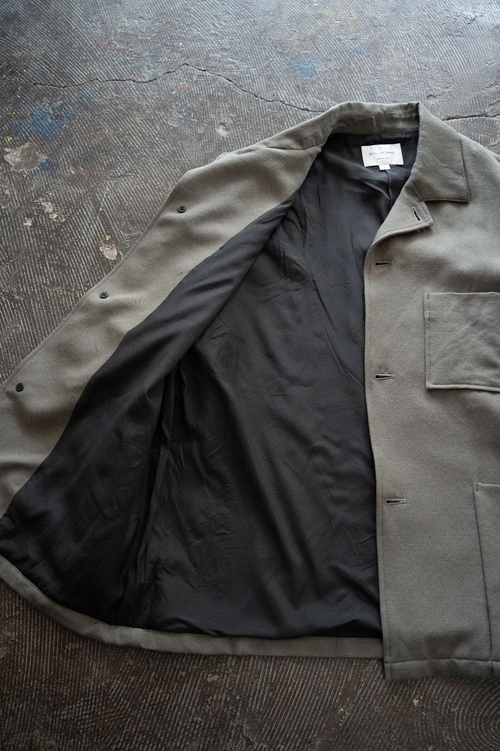 STILL BY HAND - 【ラスト1点】【25AW】ウールサージカバーオール(SAGE