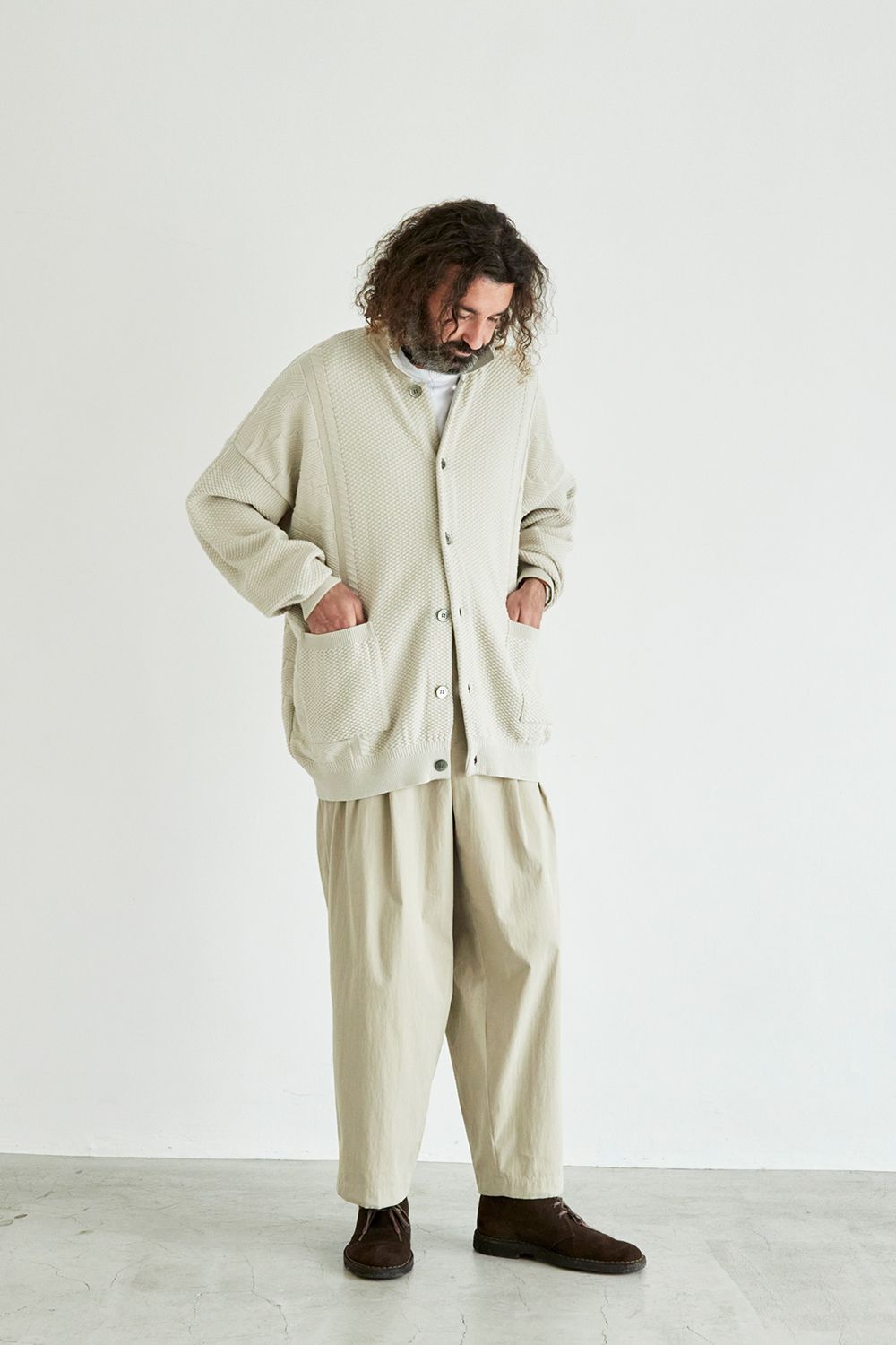 YASHIKI - 【ラスト1点】【22SS】Hoshikuzu Collar Cardigan(PEARL