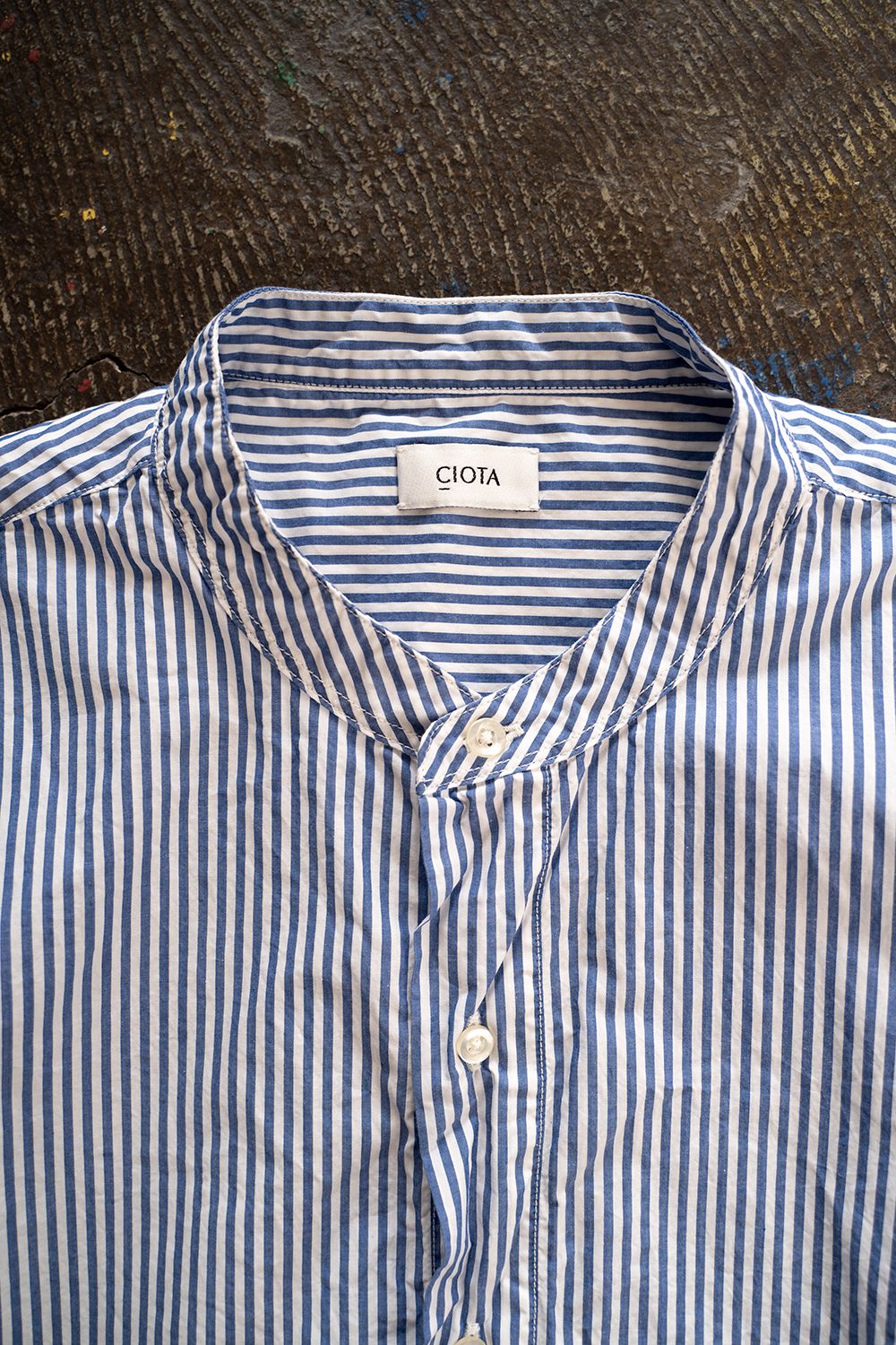 CIOTA - 【ラスト1点】スビンコットンタイプライターバンドカラー