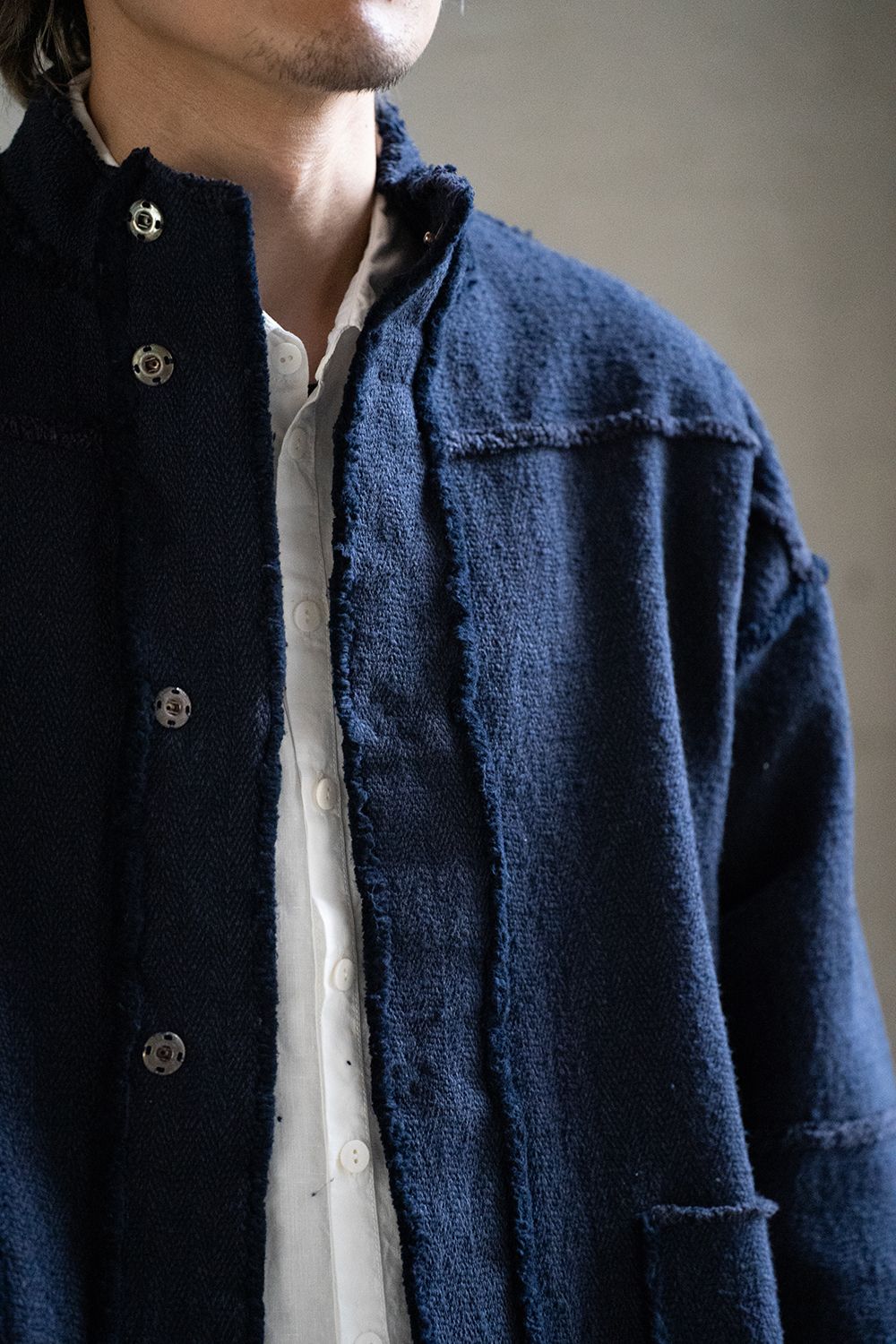 MITTAN - 【ラスト1点】OCガラ紡ブルゾン(濃紺) | Salty