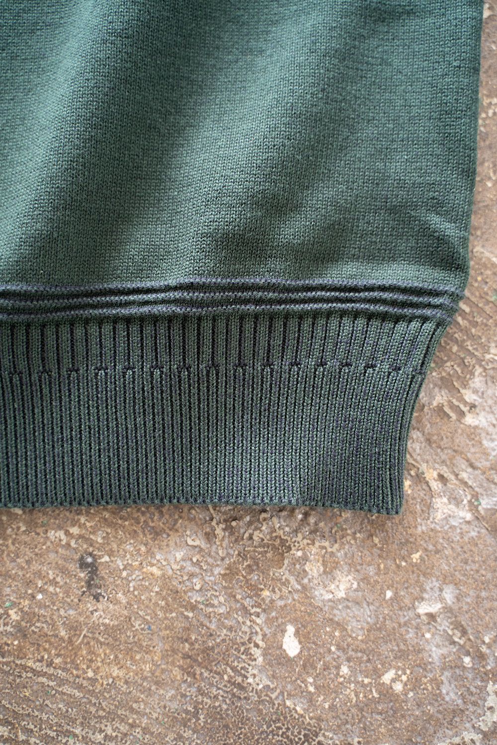 YASHIKI - 【ラスト1点】【22AW】Hatsushimo Knit Polo(GREEN) | Salty