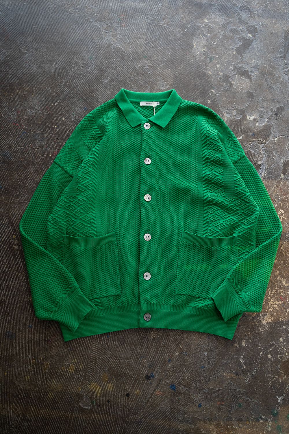 YASHIKI - 【ラスト1点】【24SS】Nanohana Collar Cardigan(KELLY