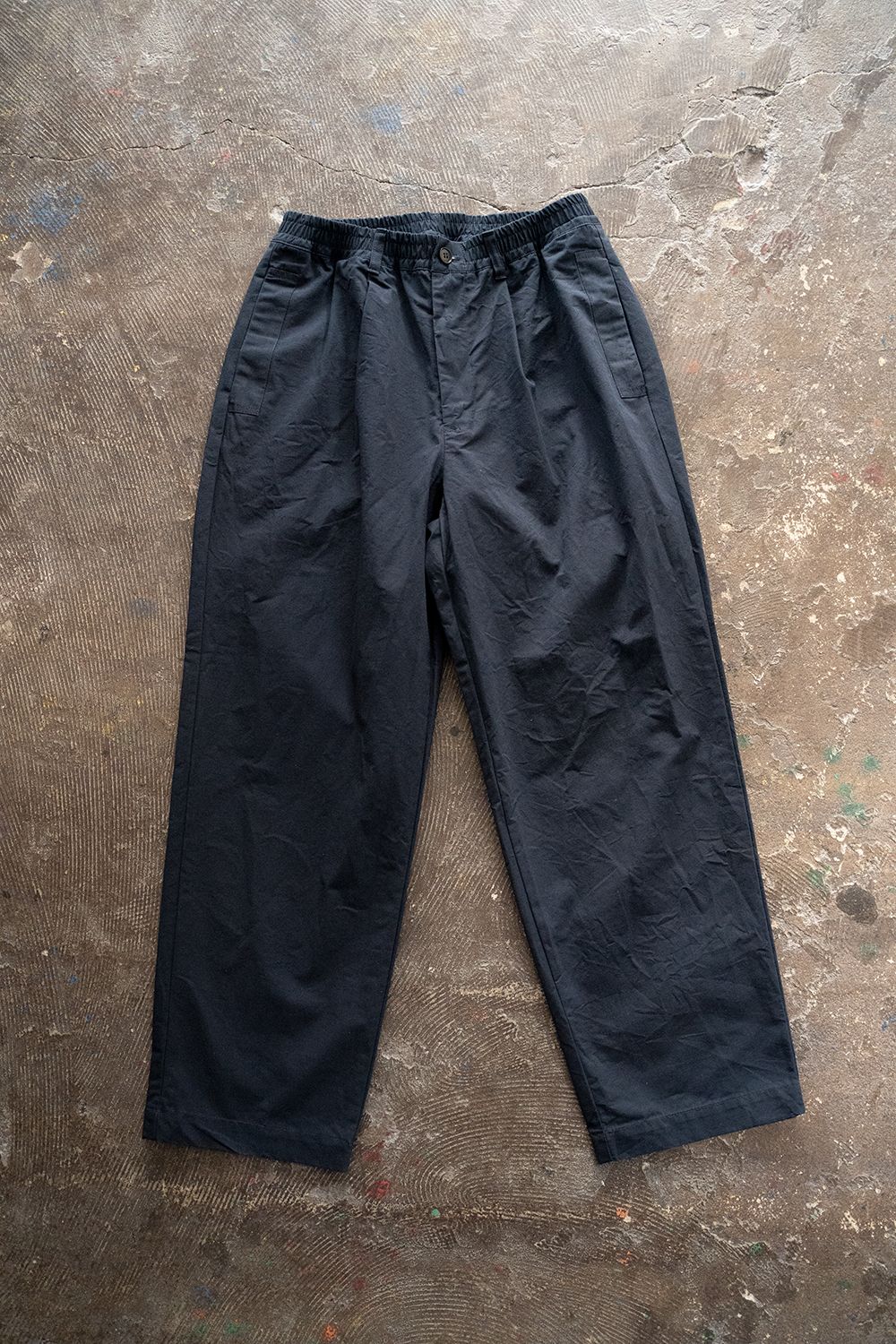 STILL BY HAND - 【ラスト1点】【22SS】シルク混イージーパンツ(NAVY