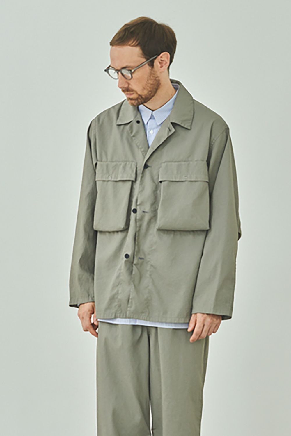 STILL BY HAND - 【ラスト1点】【24SS】両胸ポケットシャツジャケット