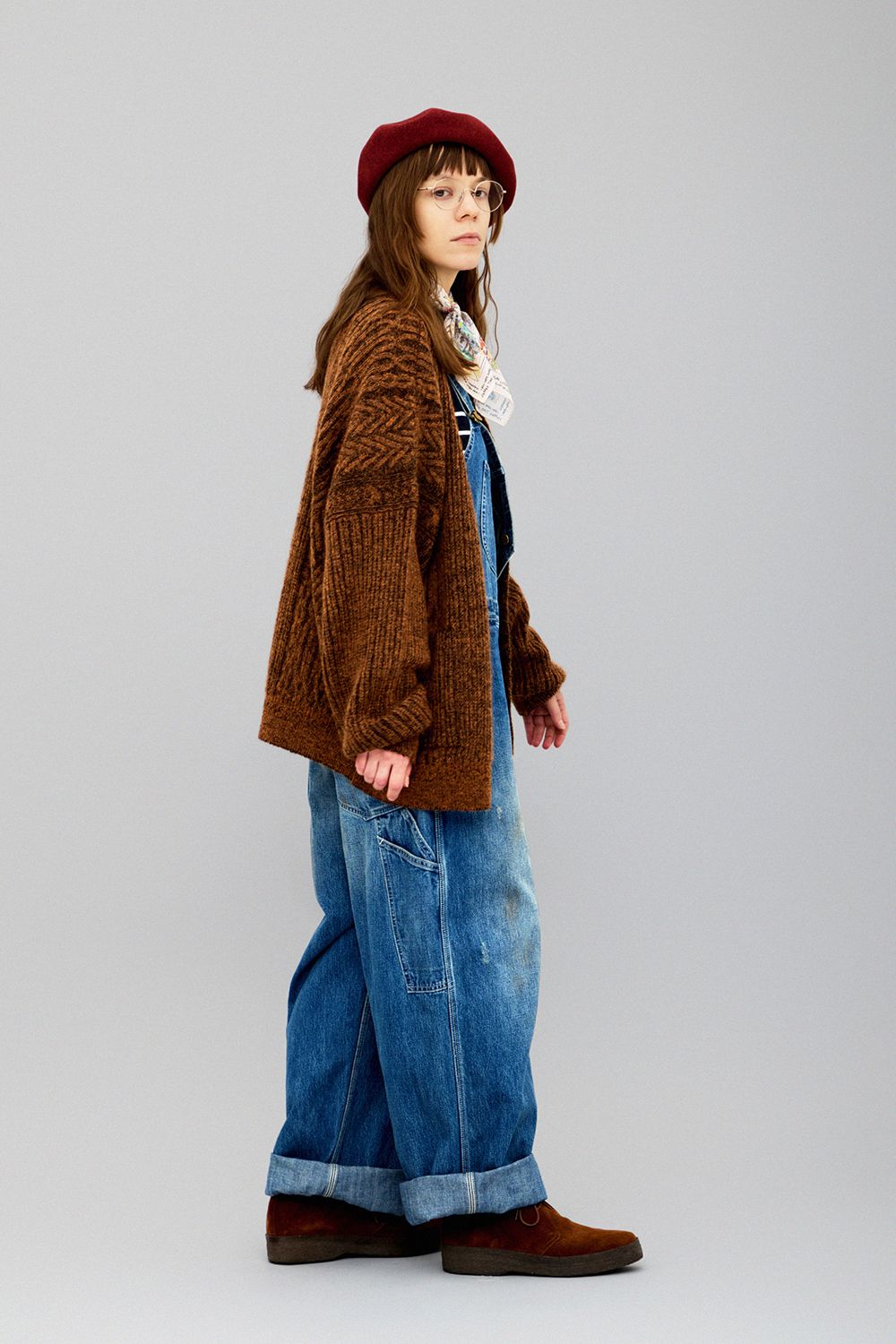 YASHIKI - 【ラスト1点】【25AW】Sekkei Mohair Cardigan(ORANGE) | Salty