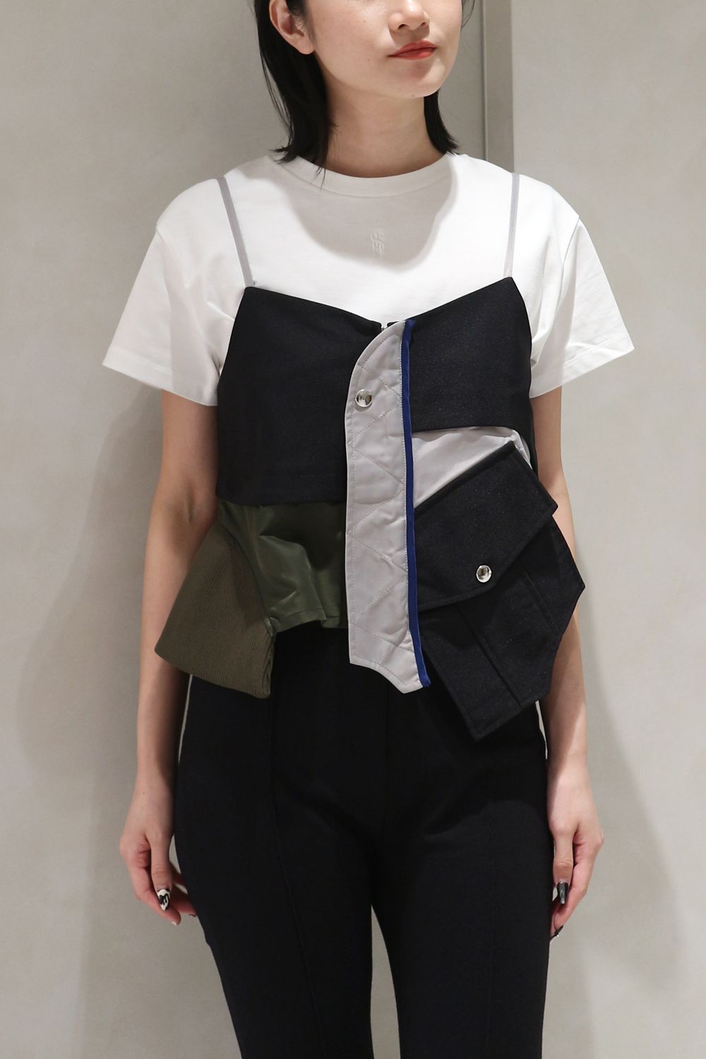 UN3D. - MA-1 DOCKING BUSTIER / MA-1ドッキングビスチェ (ブラック