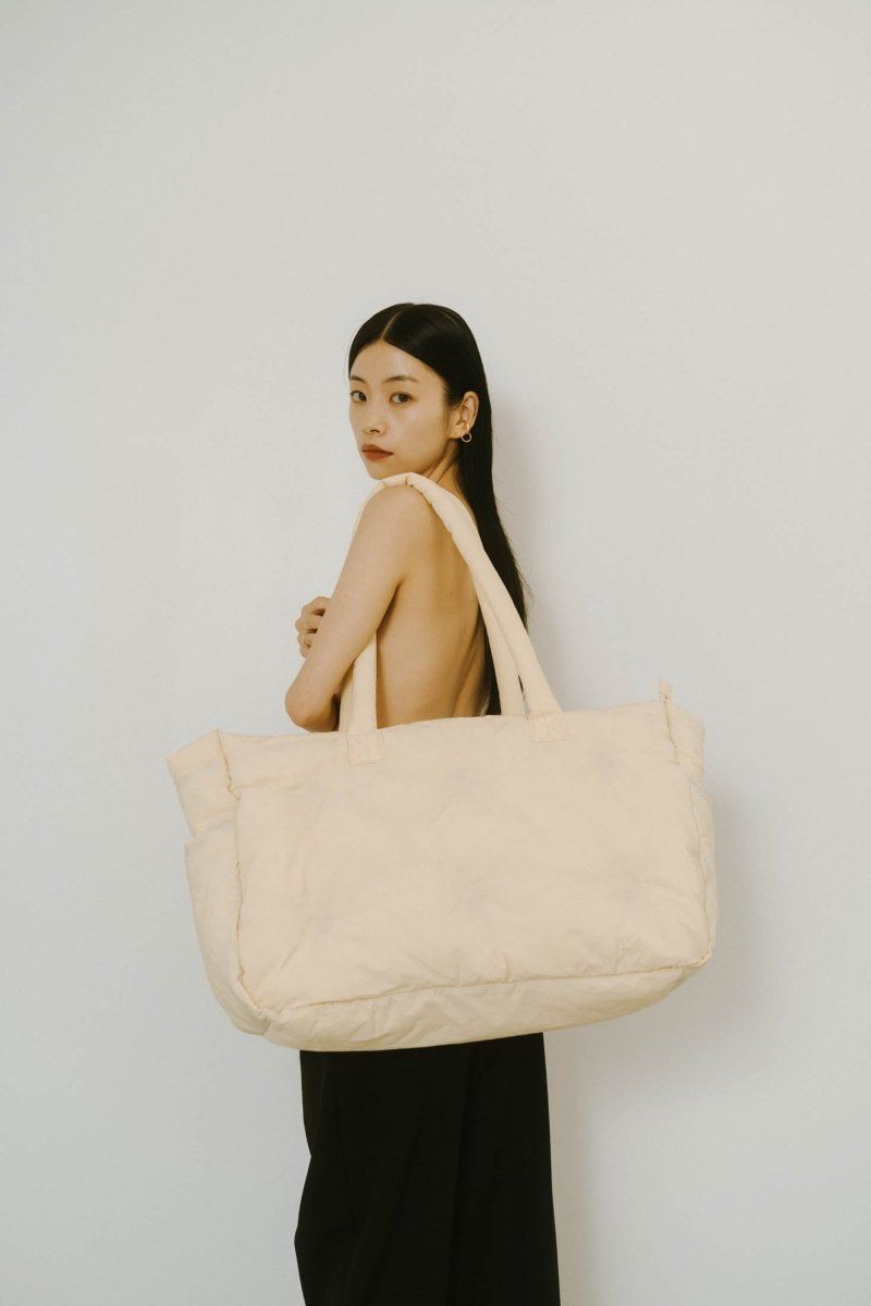 Knuth Marf - big quilt bag / ビッグキルティングバッグ (ブルー