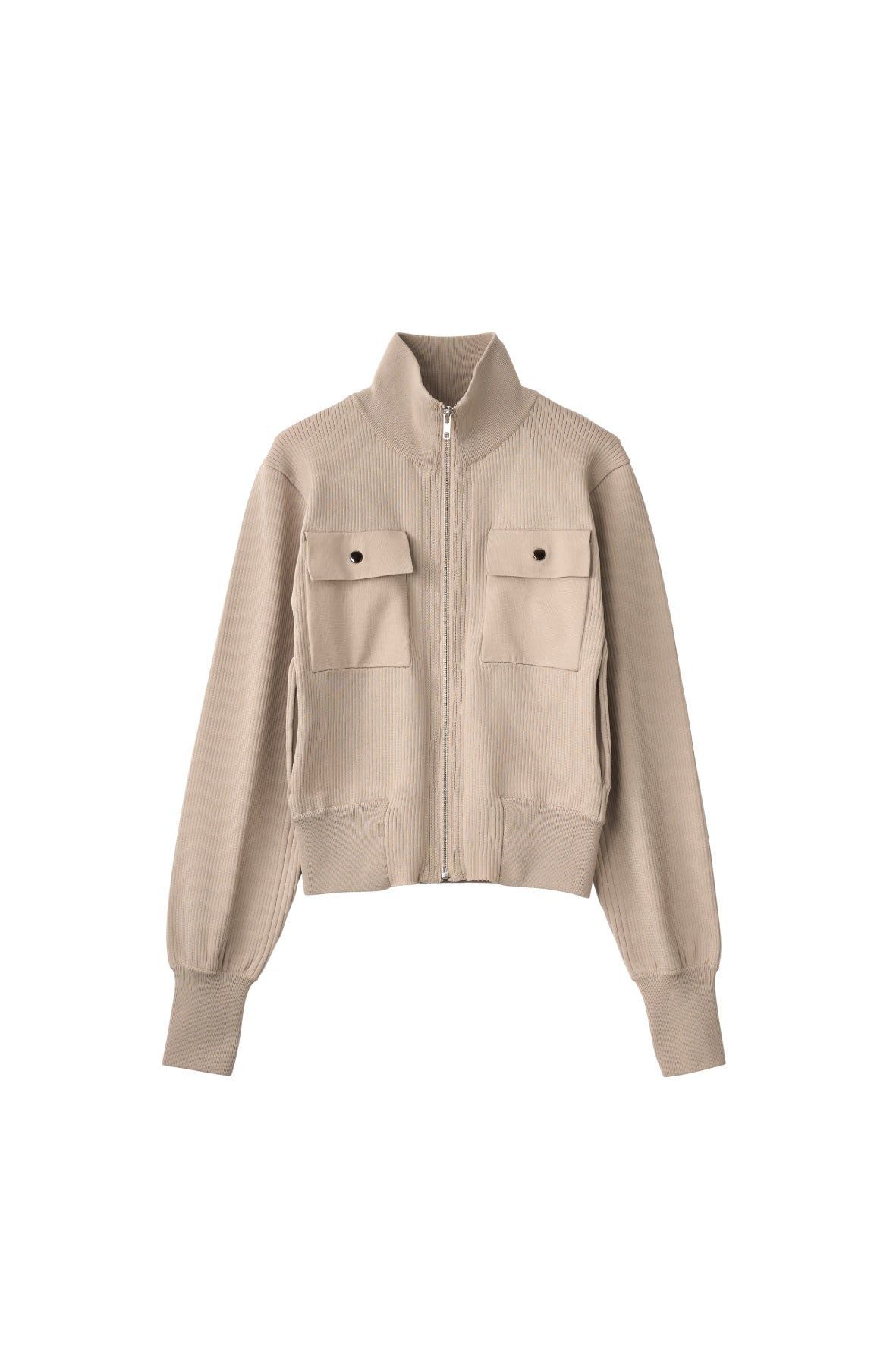 Knuth Marf - pocket zip up knit (Sandbeige) / ポケットジップアップ