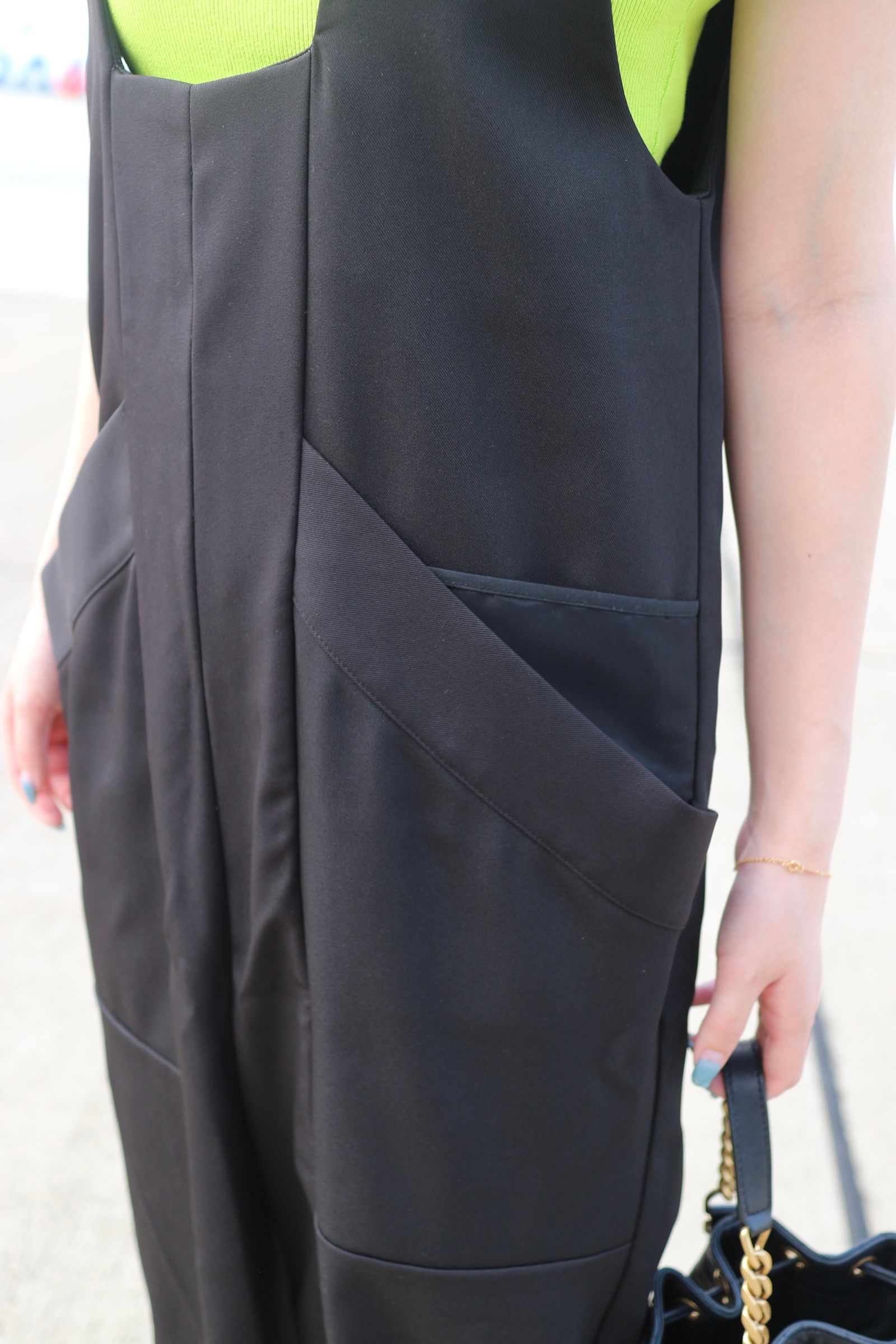 UN3D. - W POCKET AIO / ダブルポケットオールインワン (ブラック