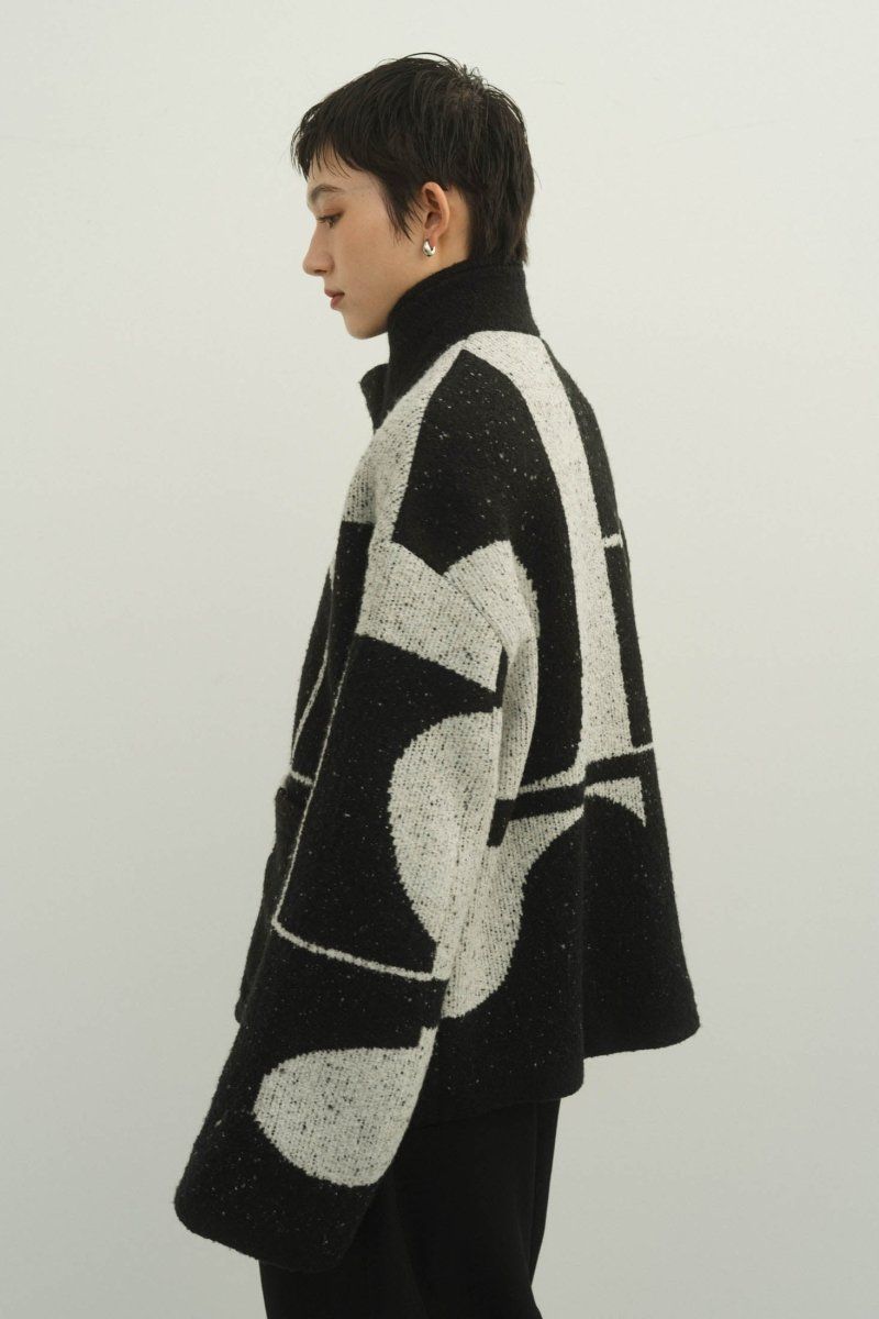 Knuth Marf - accent pattern knit jacket(unisex) / アクセント