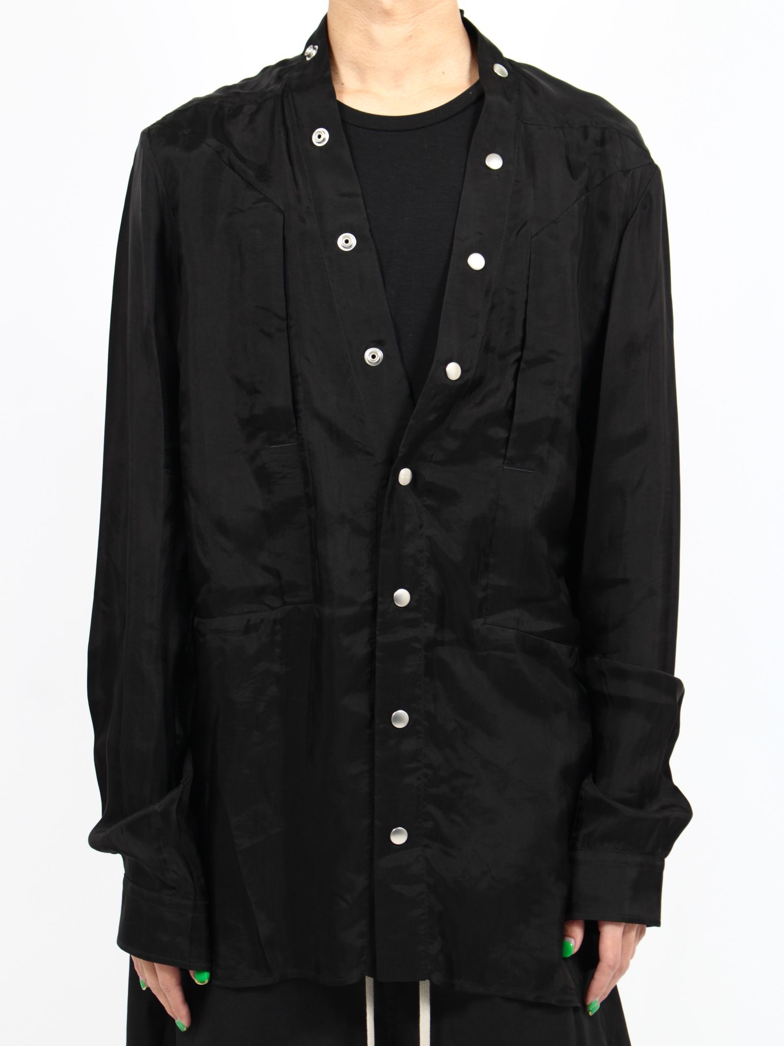 RICK OWENS - 【25SS】ラリー フォグポケット スナップボタンシャツ