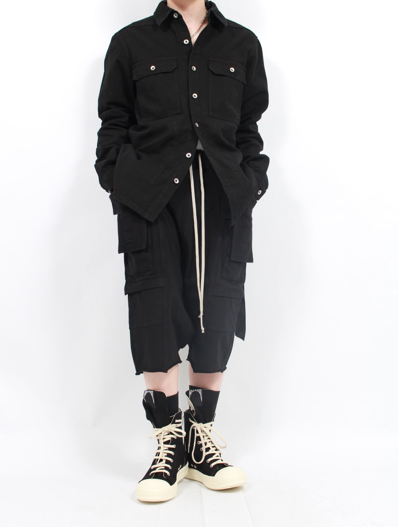 RICK OWENS DRKSHDW - 【25SS】クリーチ カーゴ サルエルショート