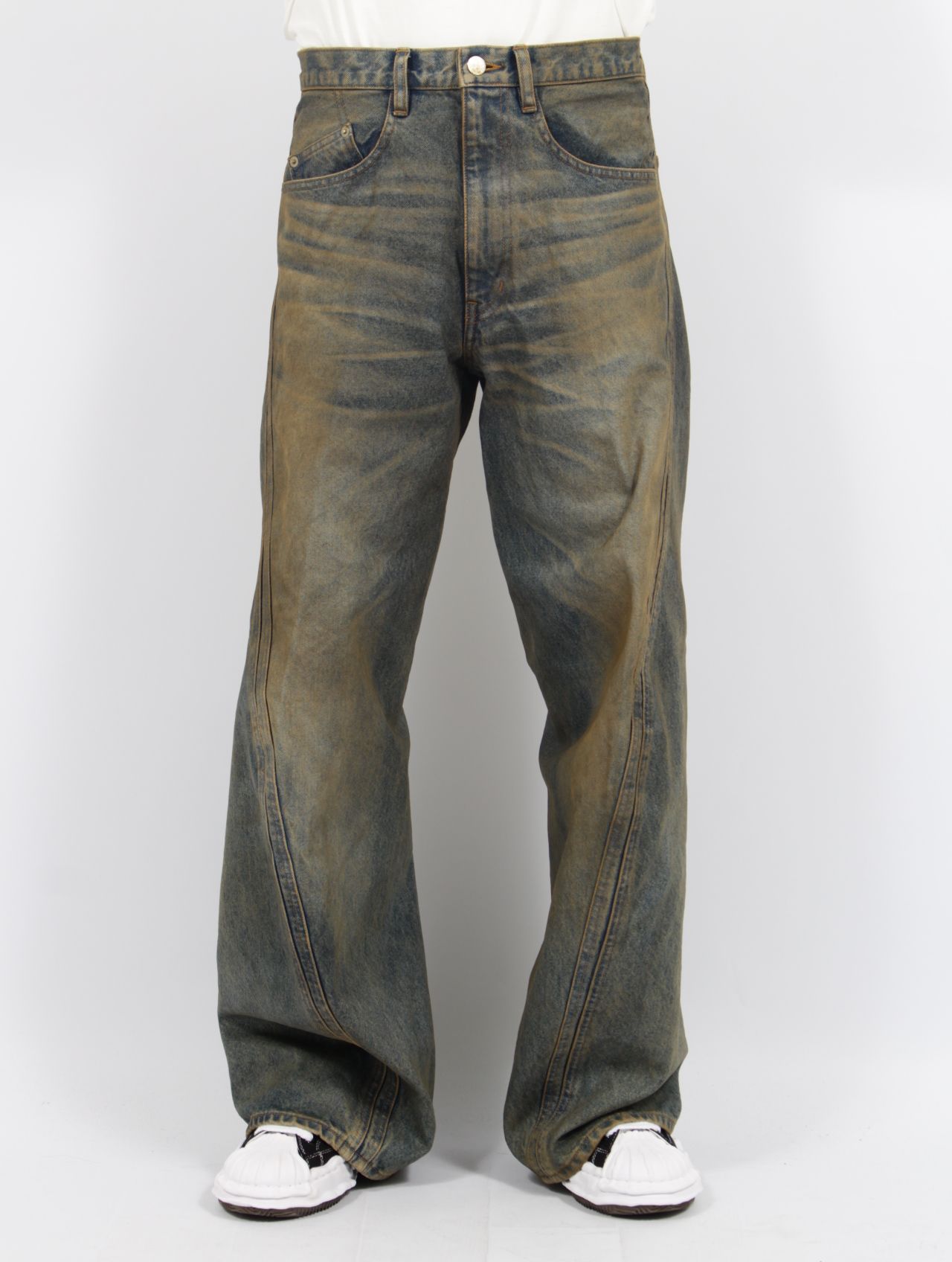 NVRFRGT - 【25AW】3D ツイステッド ワイド レッグ ジーンズ デニム